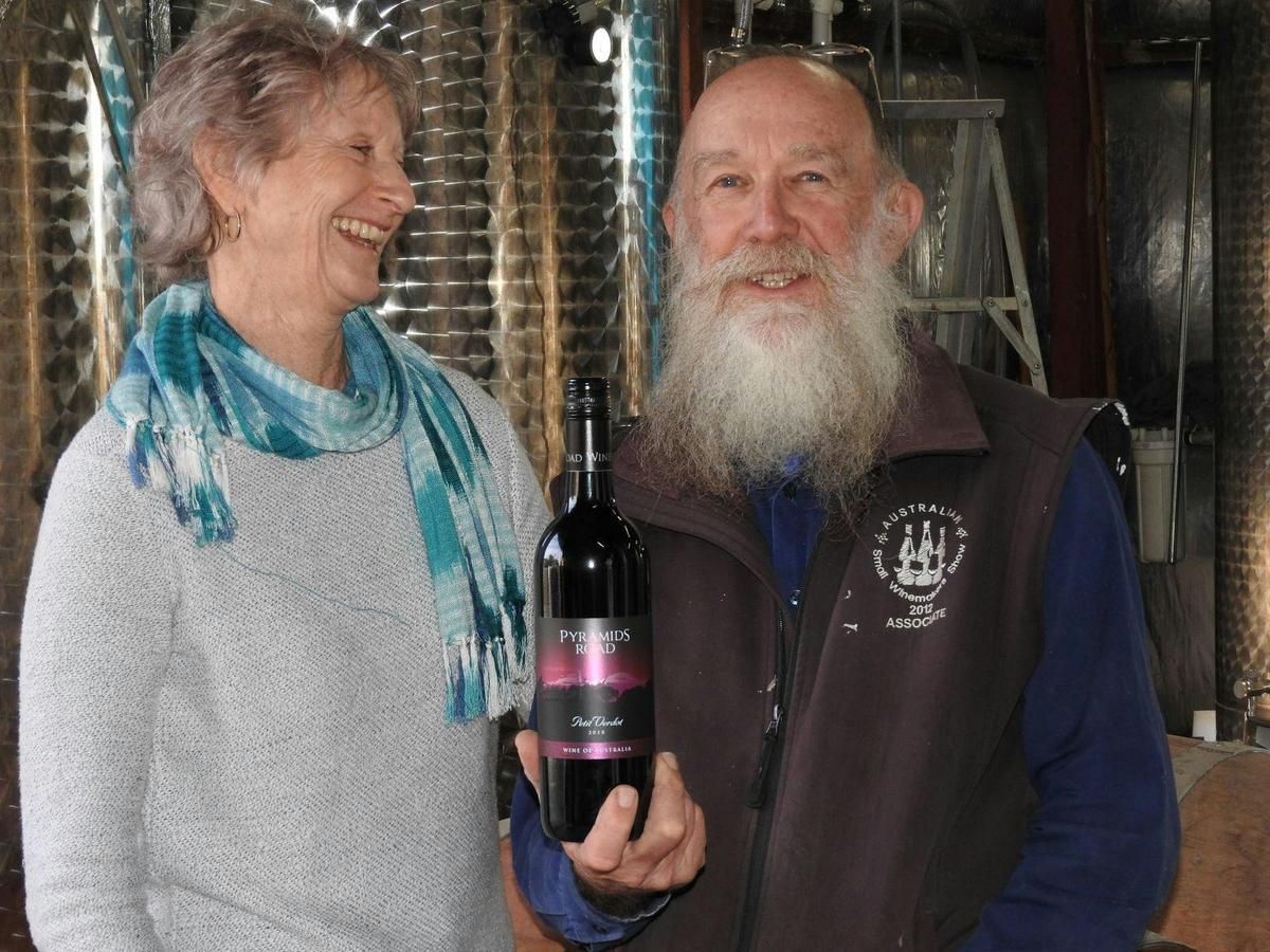 Photo shoot in the winery at Pyramids Road Wines