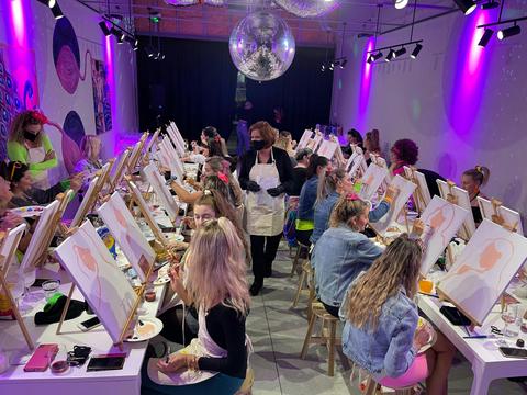 Paint Juicy Paint and Sip and Entertainment