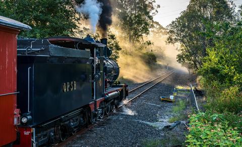 Twilight Santa Steam Train
