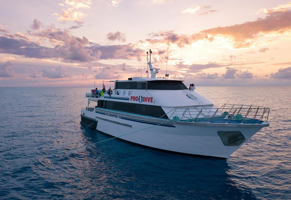 Pro Dive Cairns Scubapro at sunset