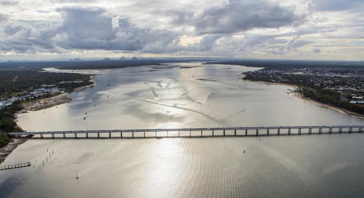 Bribie Island bridge crossing Pumicestone Passage