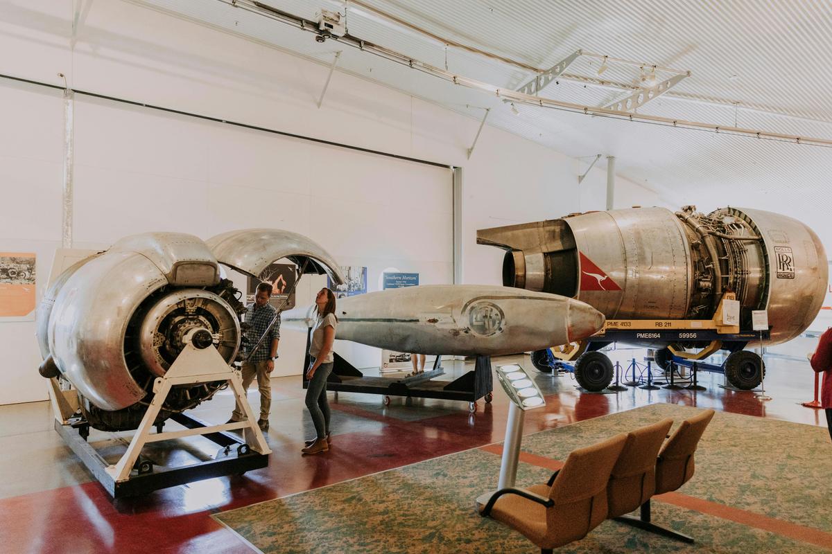 Engines within the Main Museum display