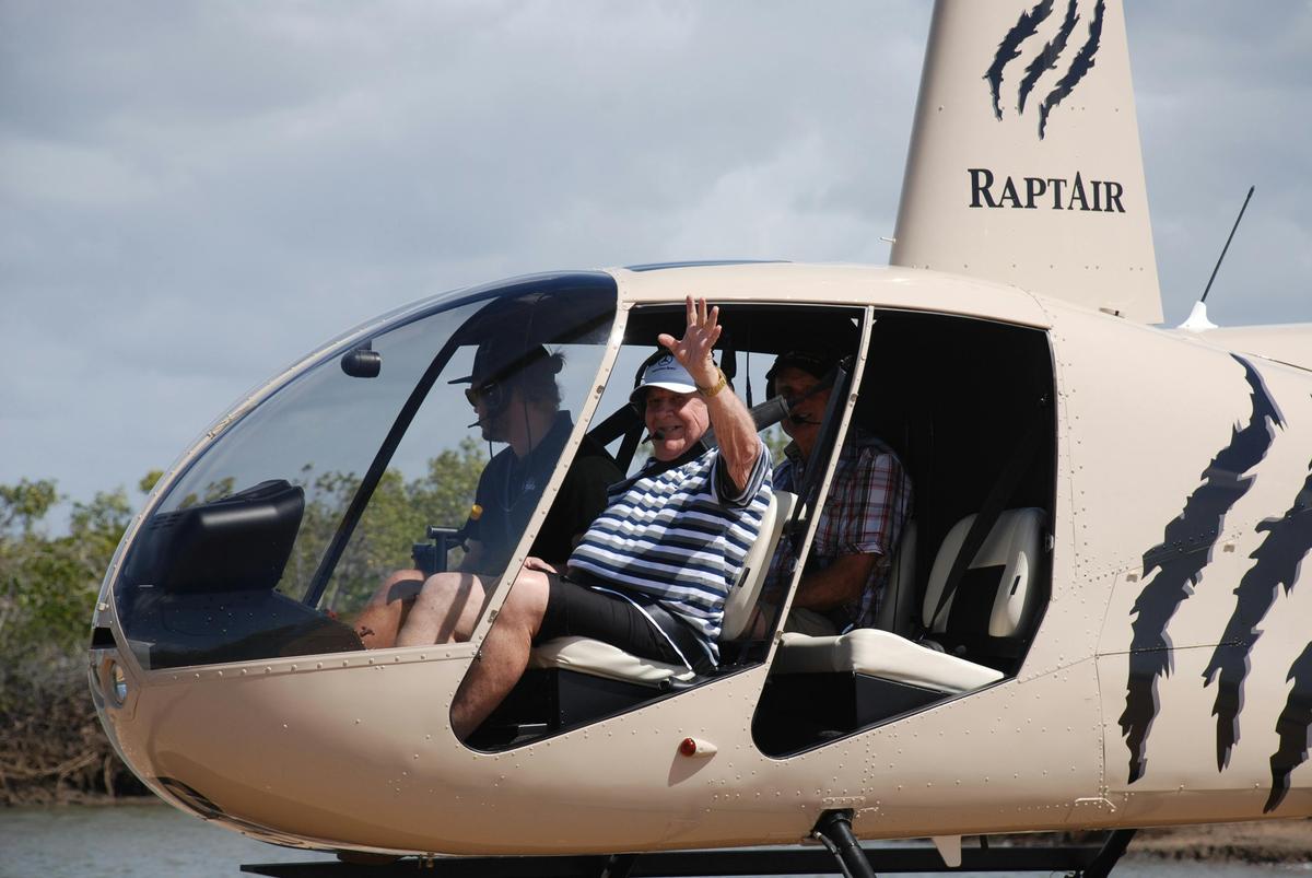 Look no doors - an adventure flight to a remote beach