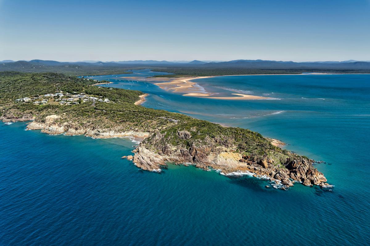 Town of 1770 and Bustard Heads a Coastal Adventure from Above