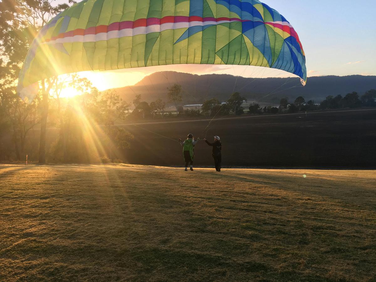Learning to paraglide on the Gold Coast with Canungra Sky Sports.