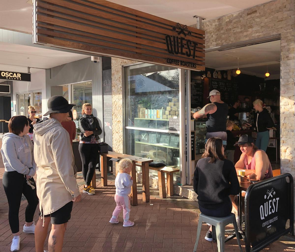 Topping off a perfect early morning at Quest Burleigh Cafe in Burleigh HEads