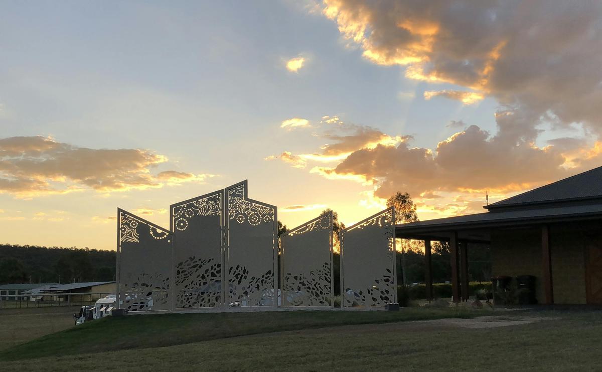 Language of the Land Sculpture