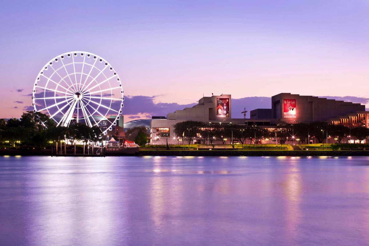 Queensland Performing Arts Centre and The Wheel of Brisbane
