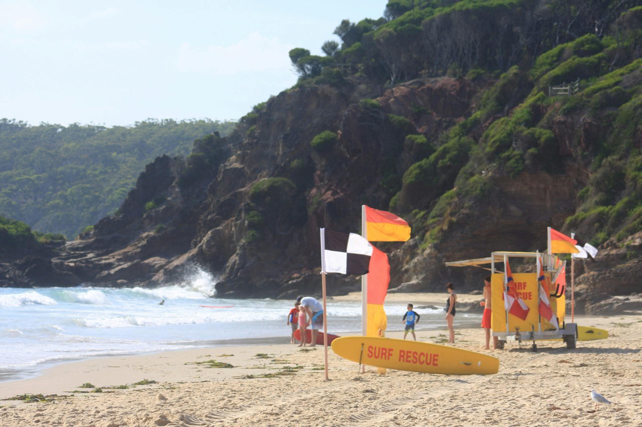Pambula Breach has surf and safe swimming.