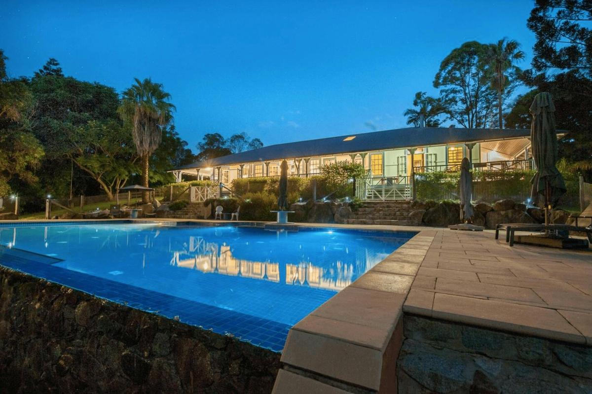 The Pool House at night