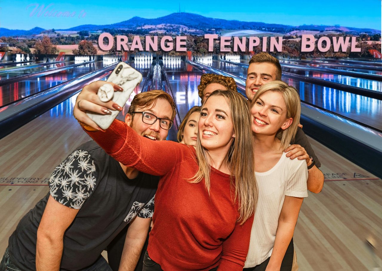 Great selfie photo opportunity whenever you are having a great time bowling the the Orange Tenpin