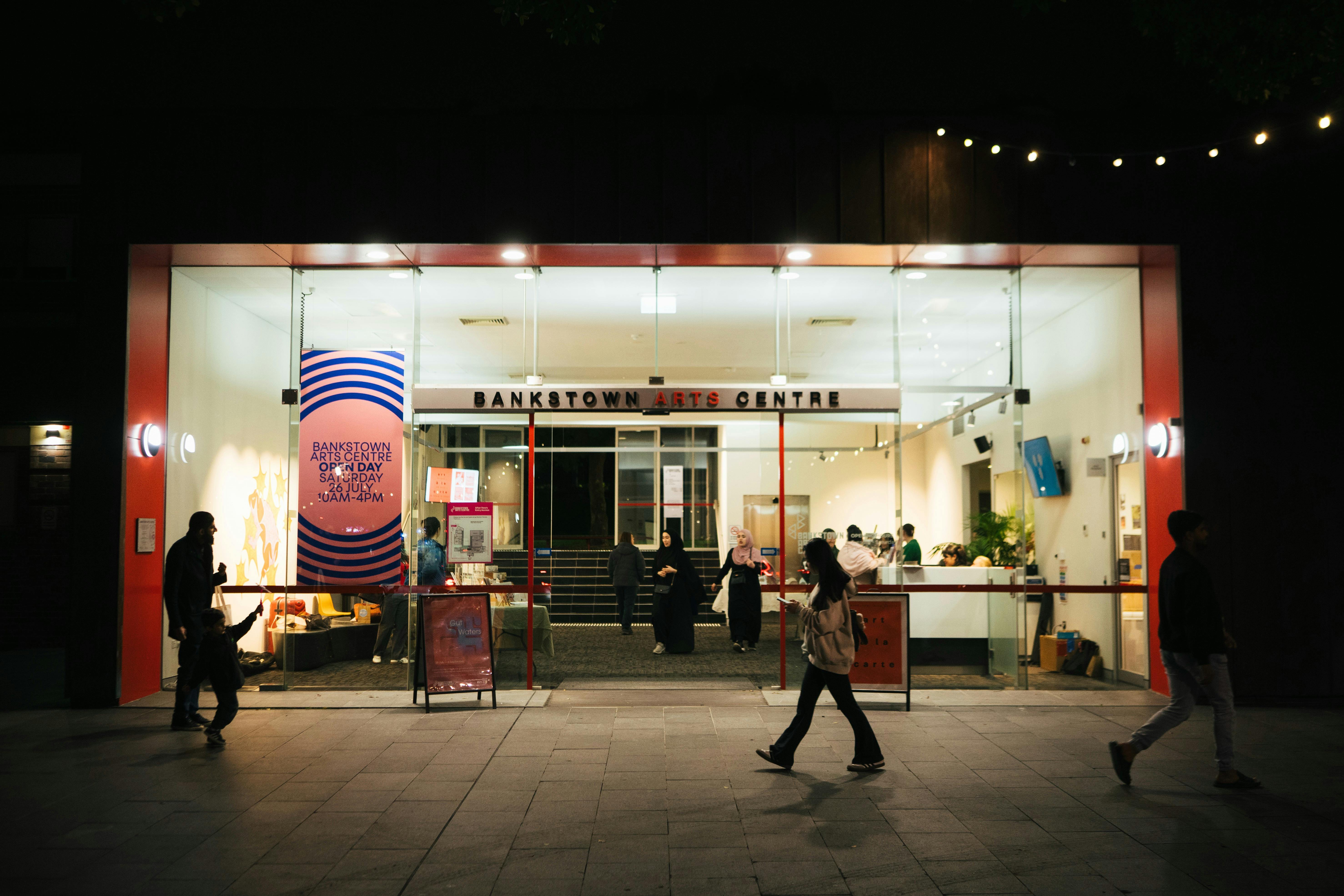 Bankstown Arts Centre at night