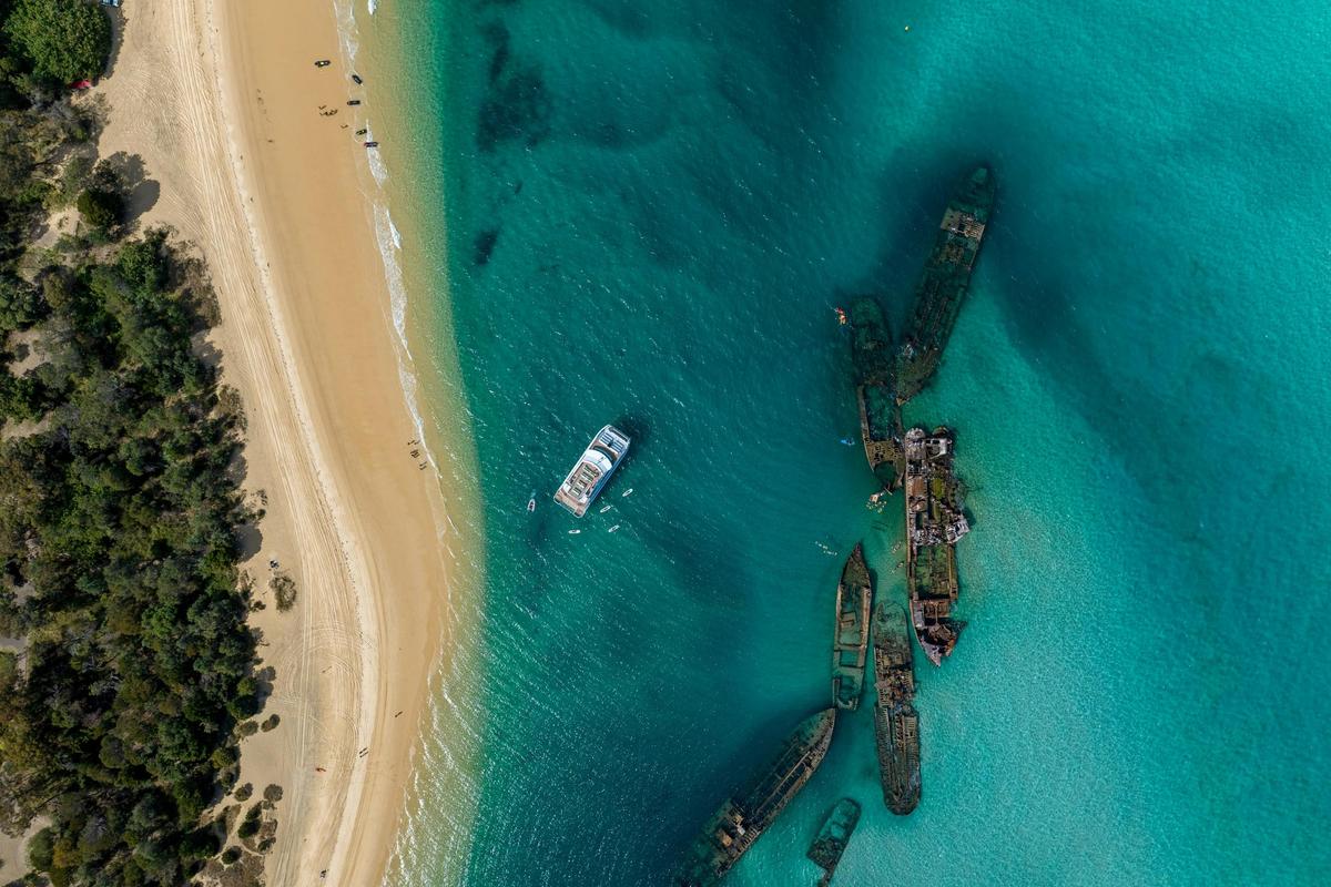Moreton Island & Tangalooma Wrecks Snorkelling Tour