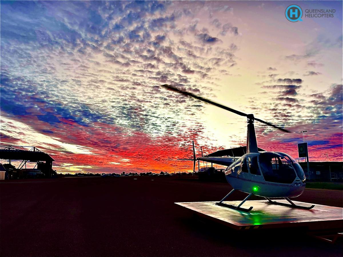 Experience an outback sunset like never before.... from the air!