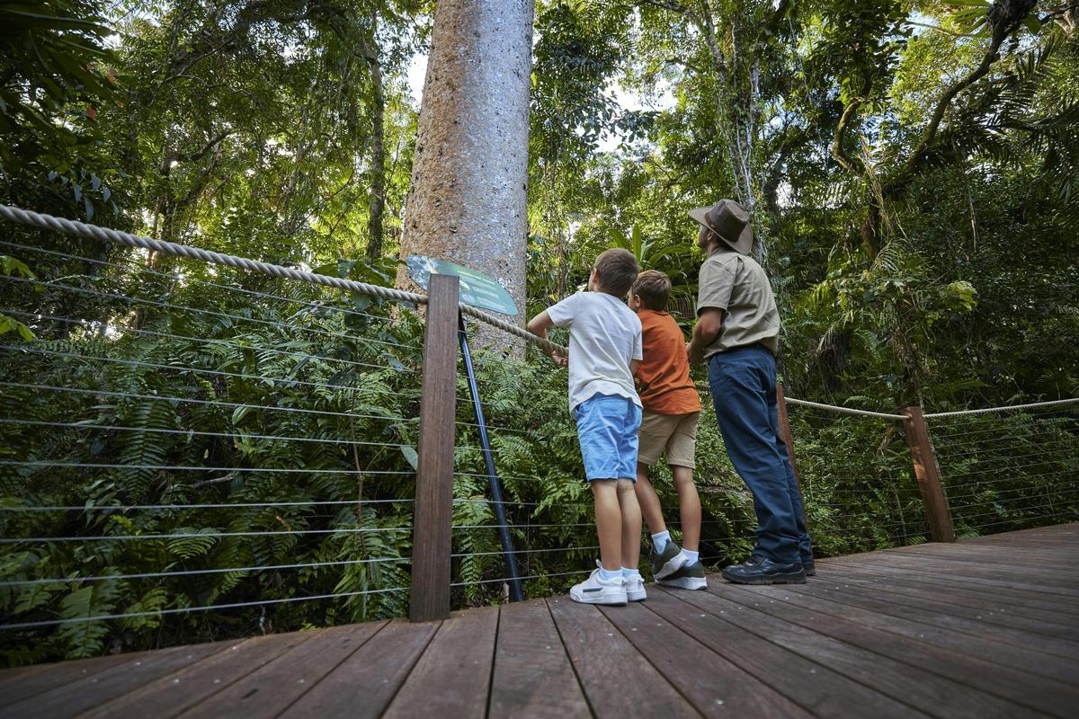 Discovering ancient plants and animals on a Ranger Guided Tour at Red Peak