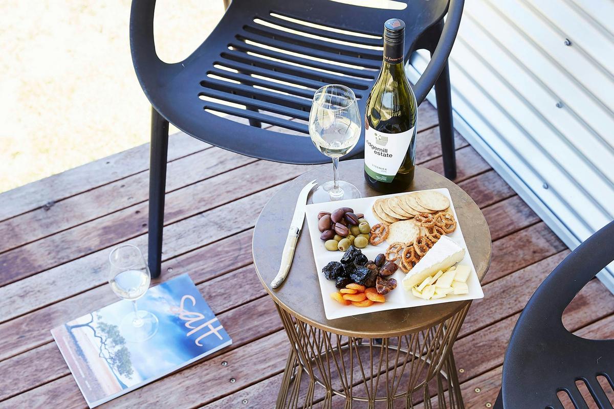 Enjoy a glass of ridgemill estate wine and a cheese platter o your deck while enjoying the views