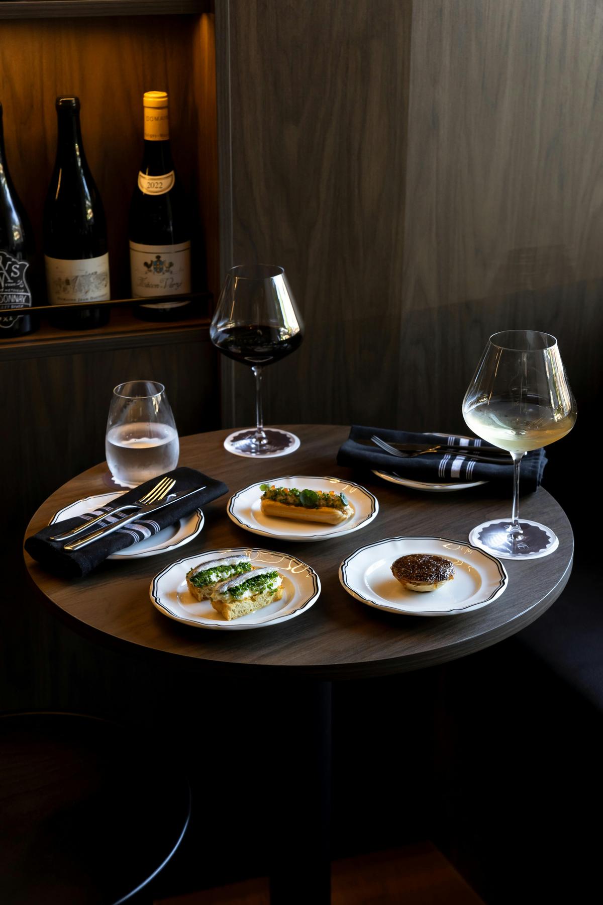 Wine Bar canapes and paired wine