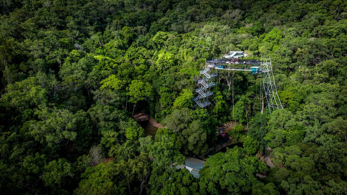 Bordered by World Heritage Rainforest - Skypark Cairns by AJ Hackett