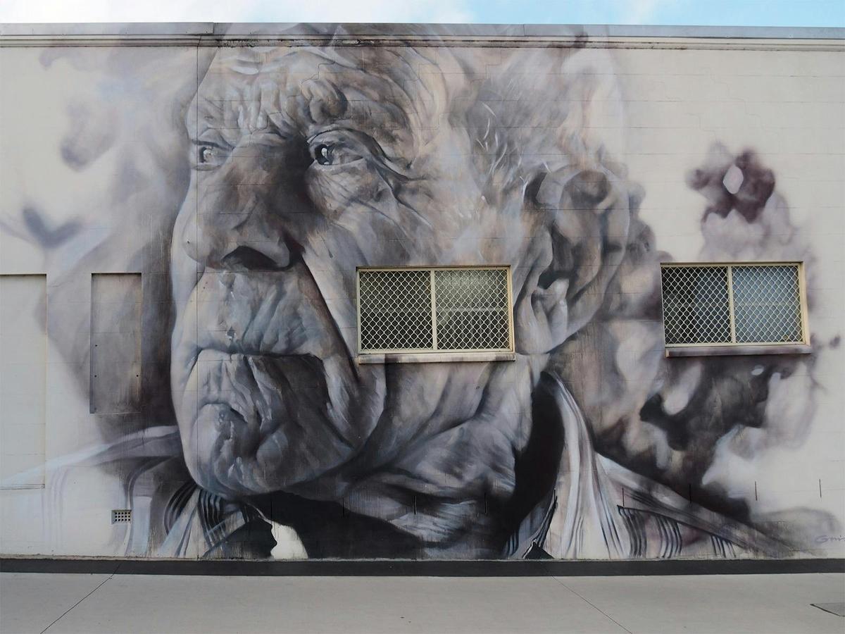 Angelo Valiante Mural by Guido Van Helten