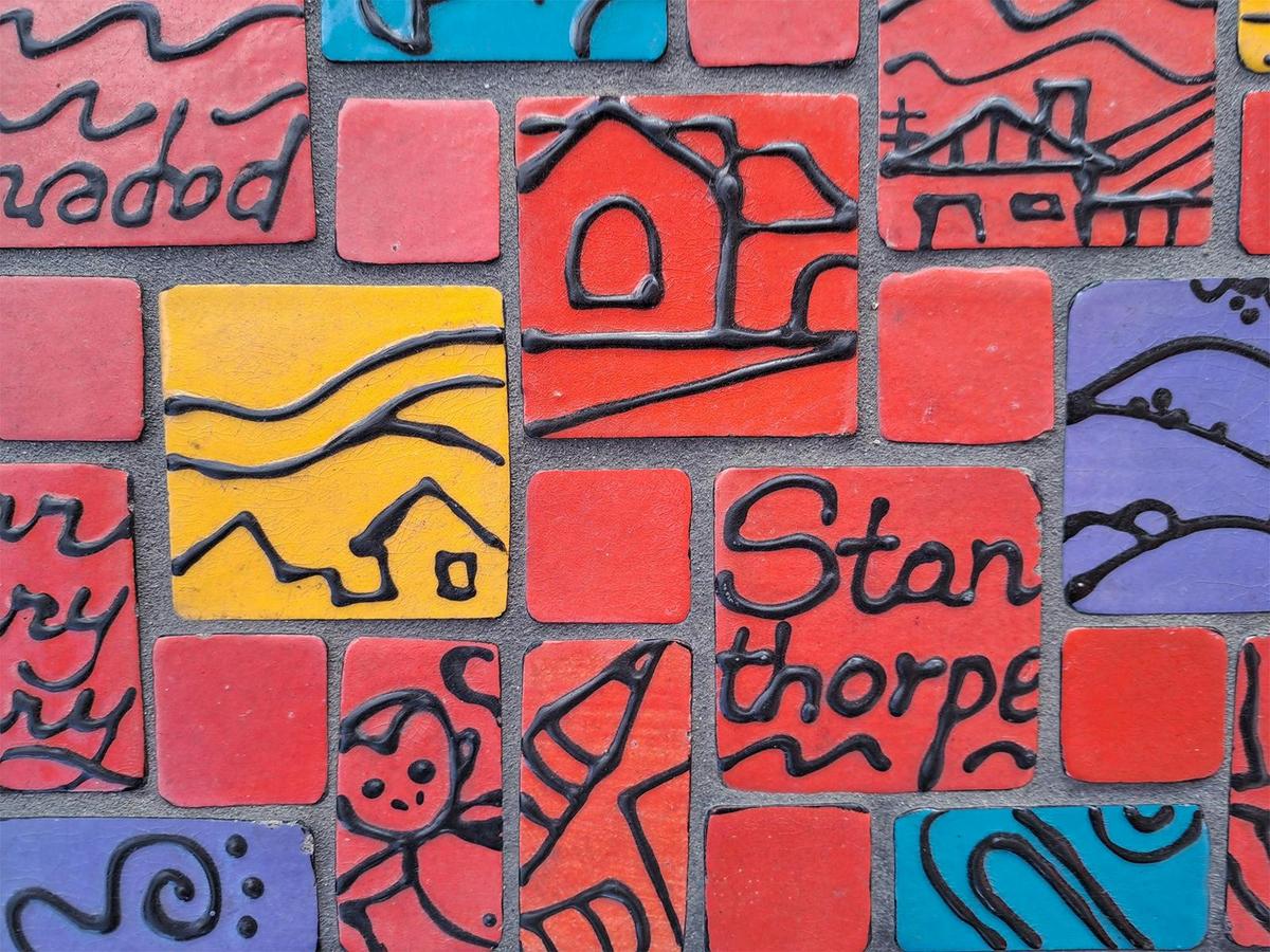Good News Mosaic by Teri Welles and Maggie Brockie