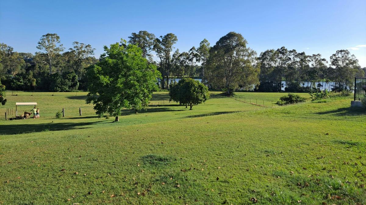 Paddock and river out back