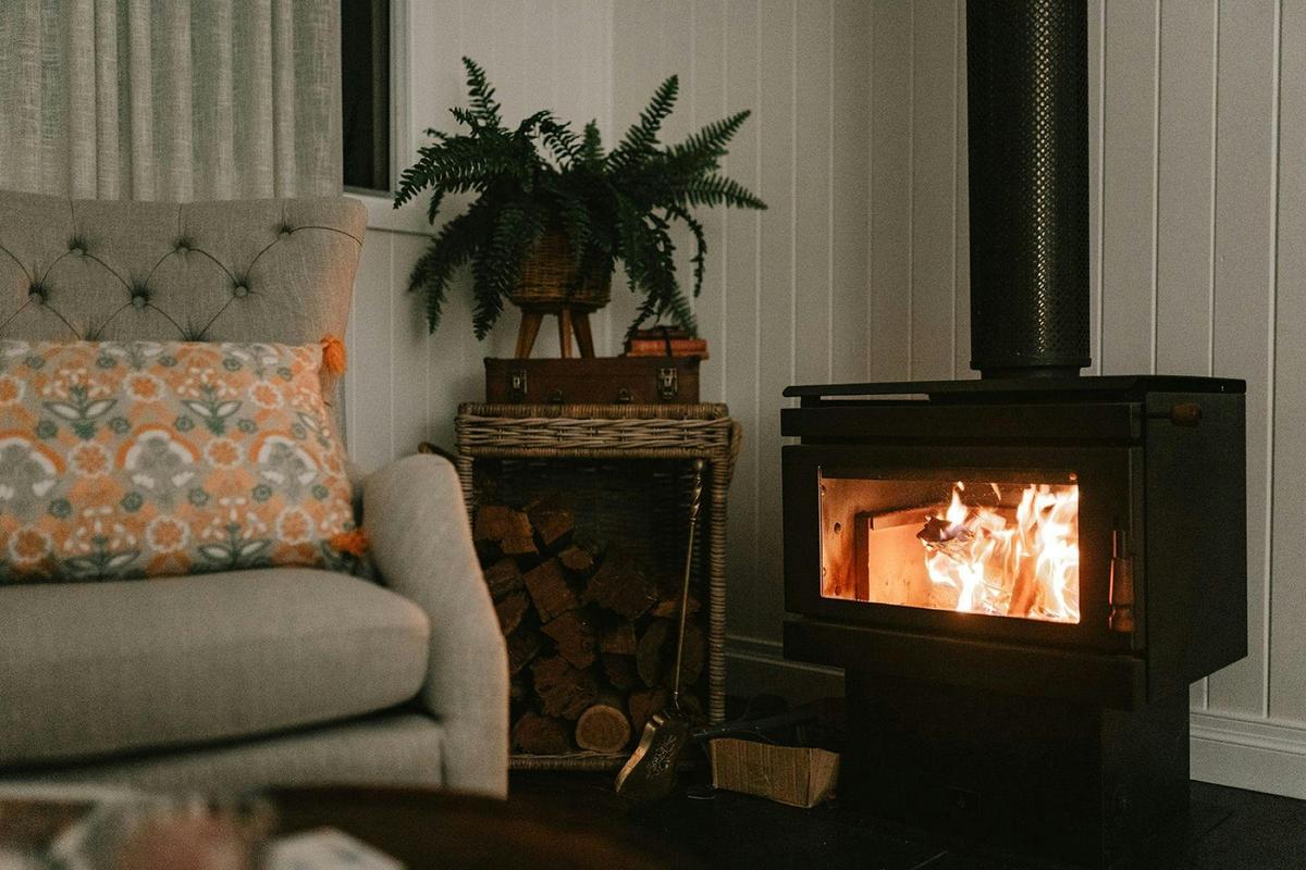 Cozy by the Fire in our Lounge Room