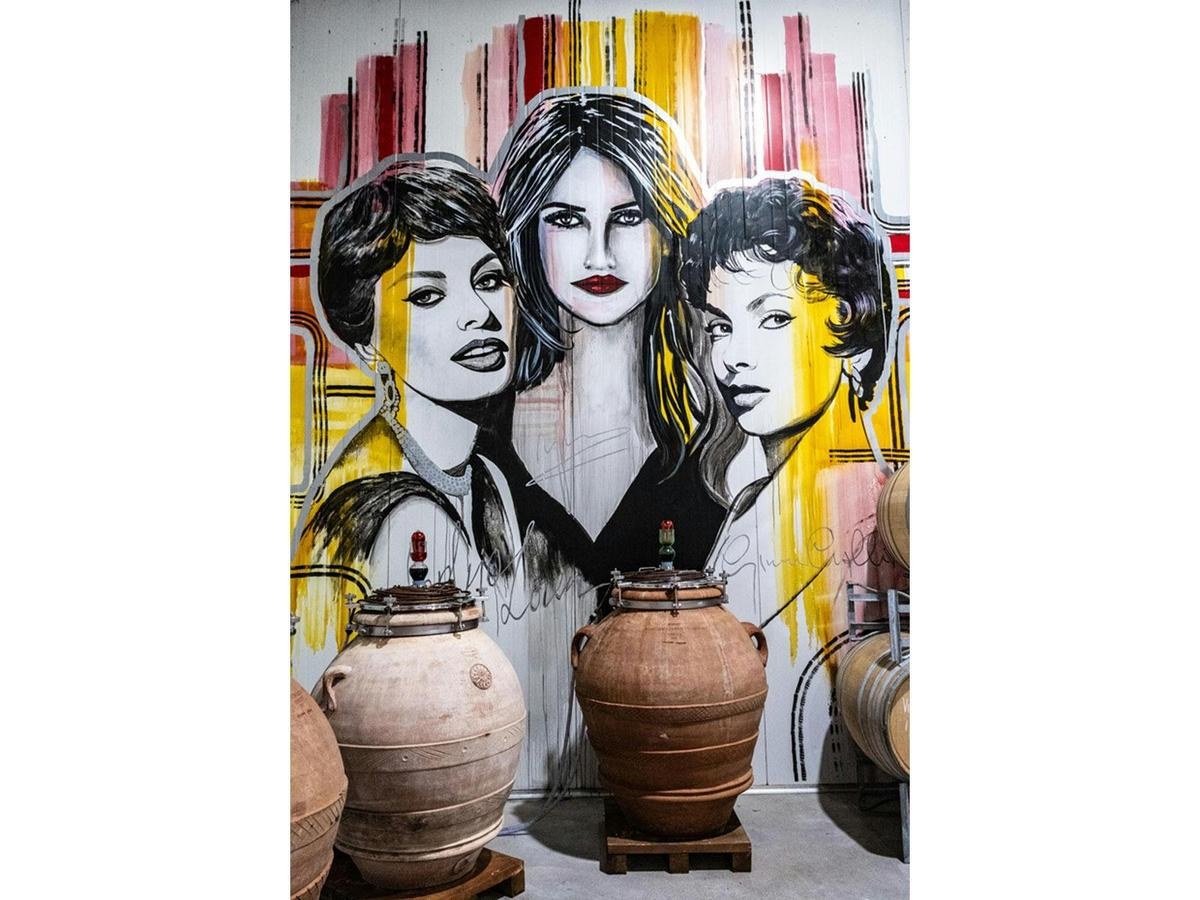 Mural Inside Winery