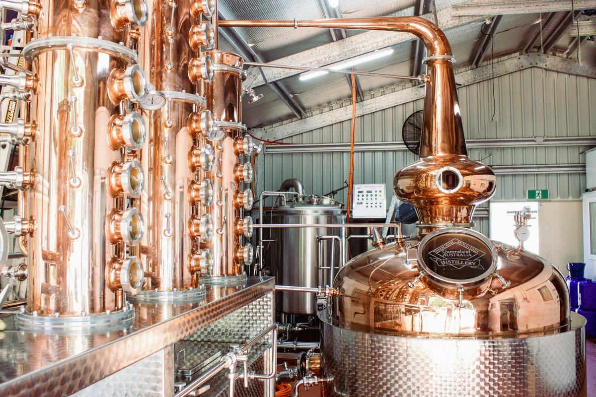 Copper still landscape view