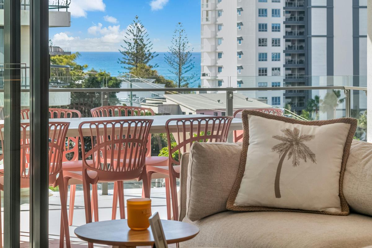 balcony with view