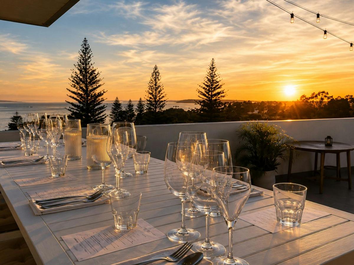 Dining Rooftop Sunsets
