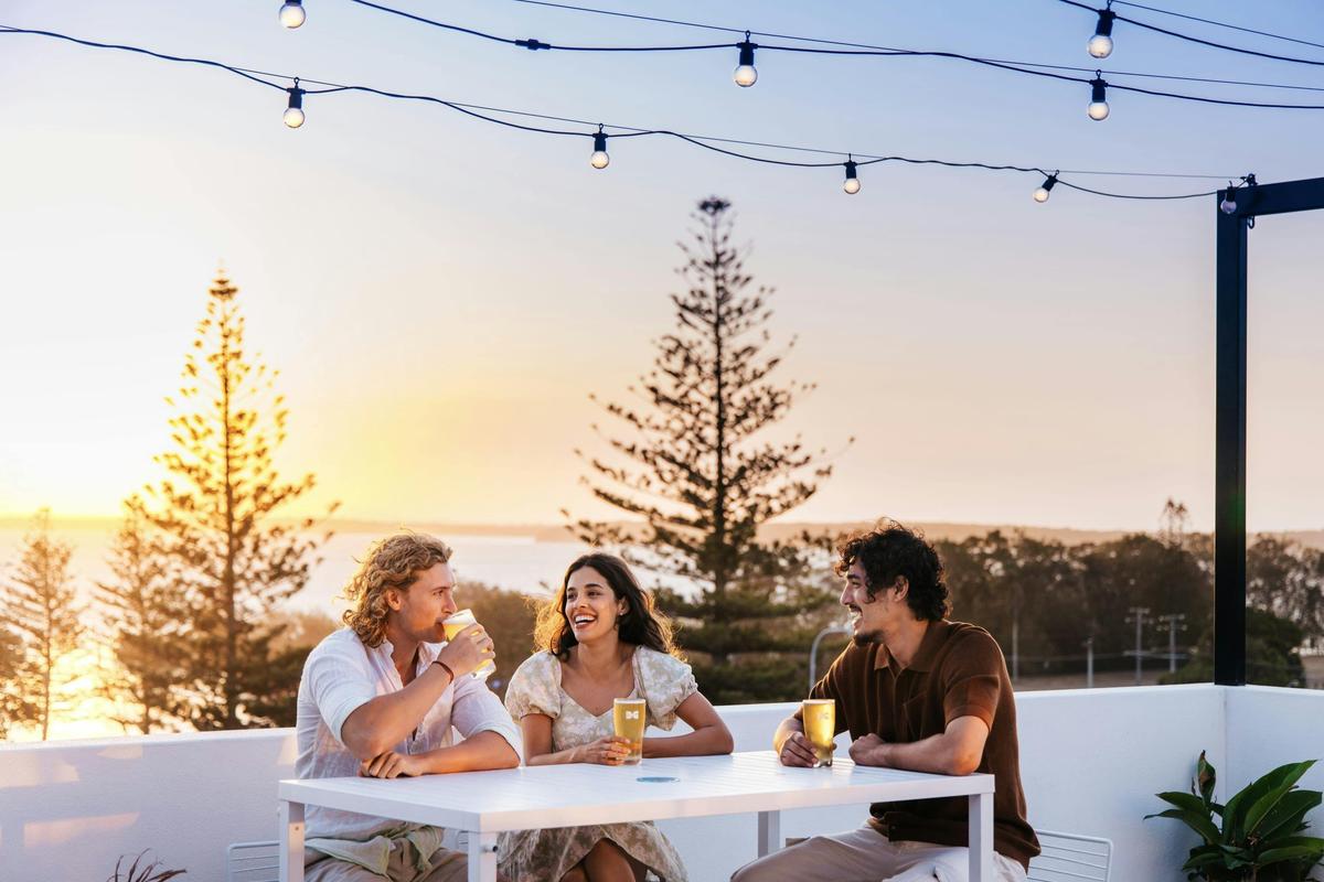 Stunning Sunsets from the Rooftop of Straddie Brewing Co.