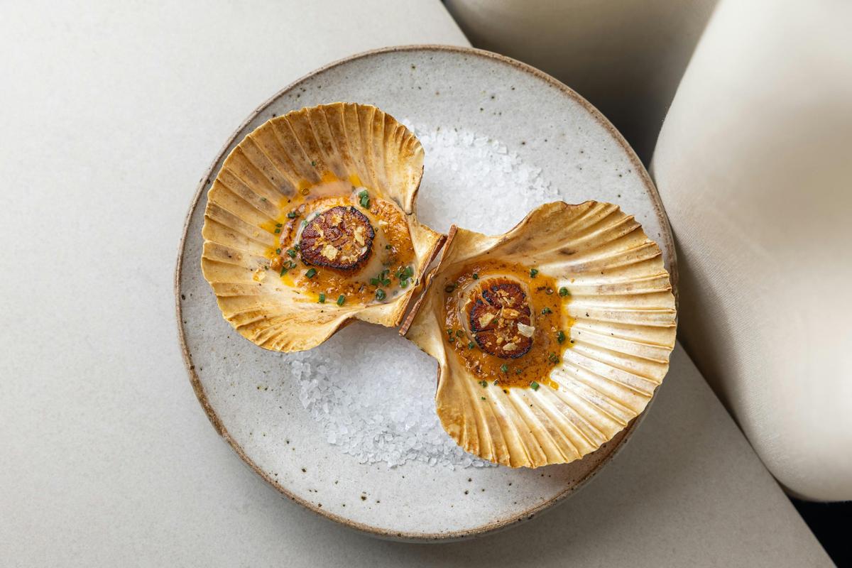 Shark Bay scallop, tom yum