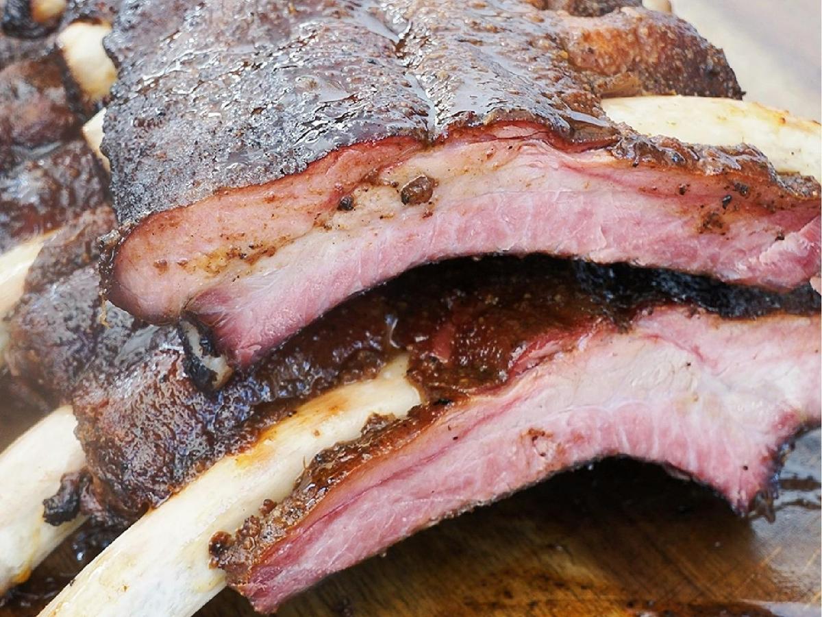 Cape Grim beef ribs. Smoked low ’n’ slow until they fall apart — rich, juicy and done properly.
