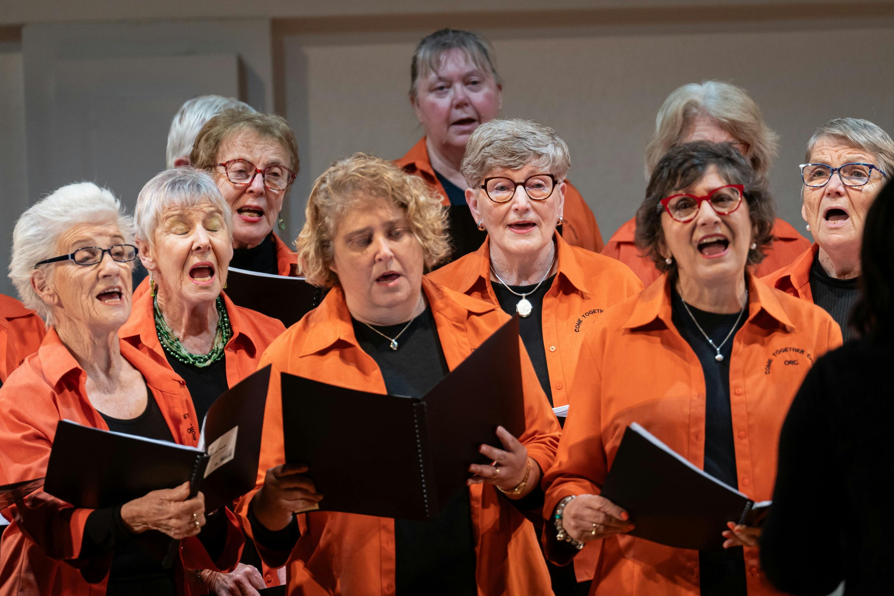 Come together choir performing