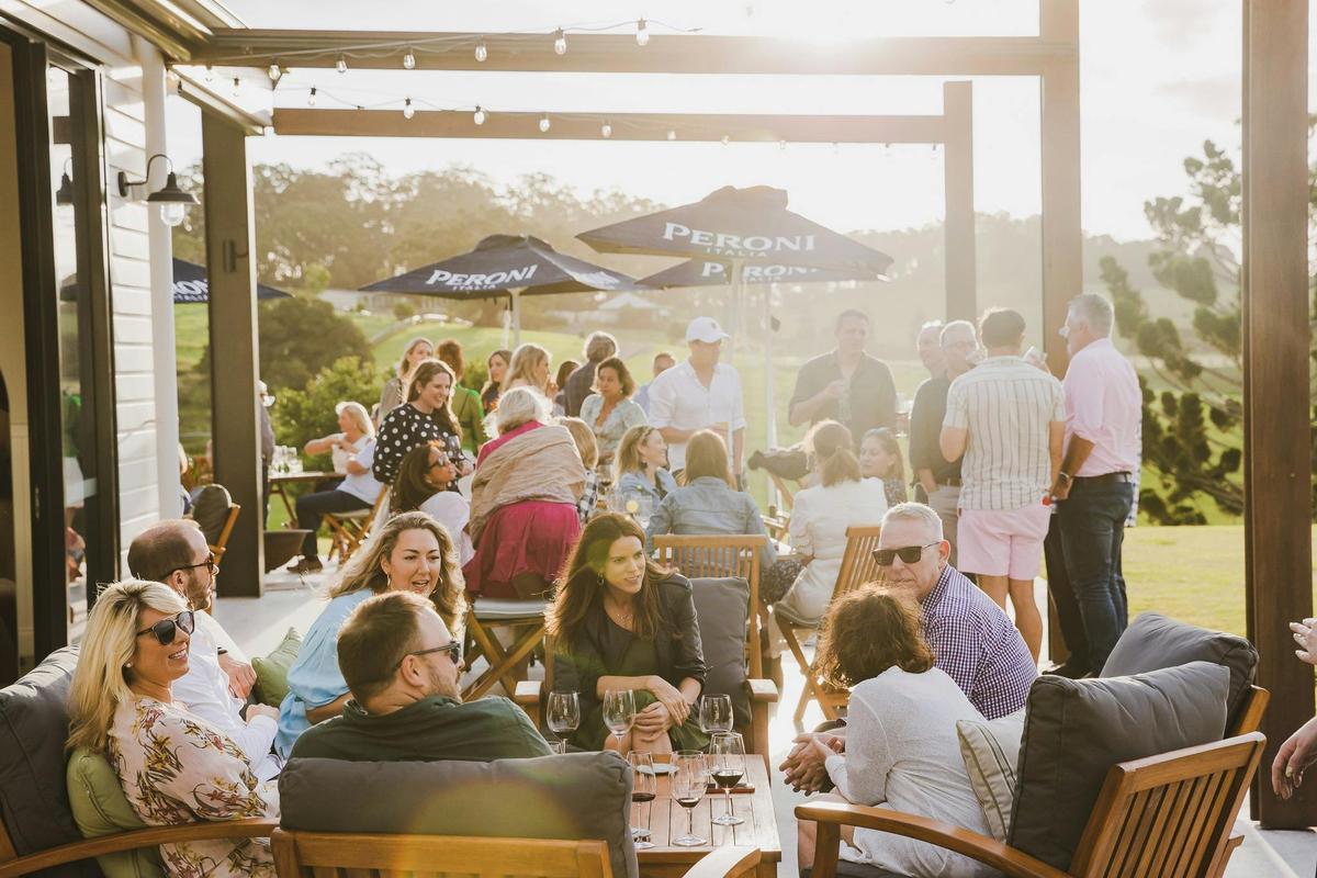 The Paddock's Sunset Terrace, perfect for enjoying a drink after a long lunch