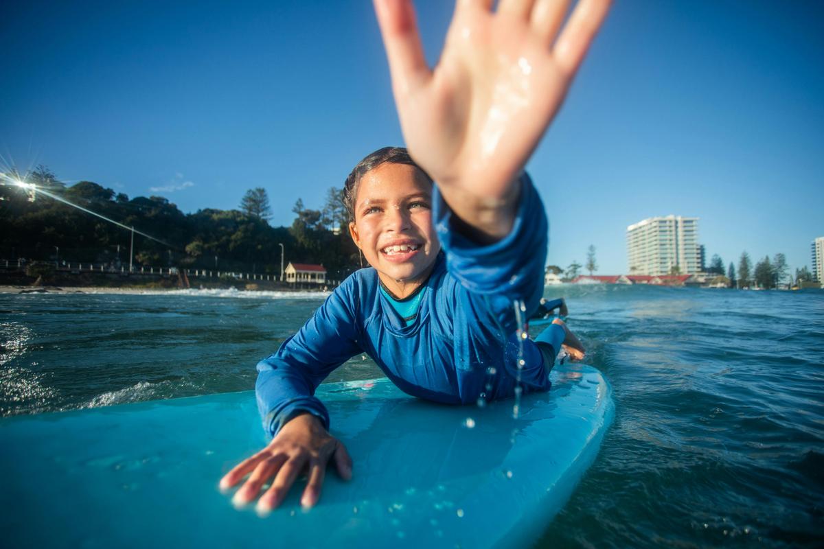 Kids Group Surfing Lesson - Salty Groms Holiday Surfing Program