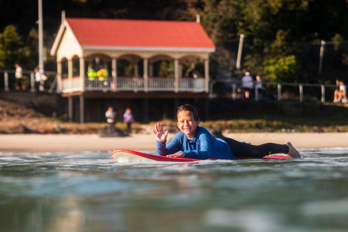 Kids Group Surfing Lesson - Salty Groms Holiday Surfing Program