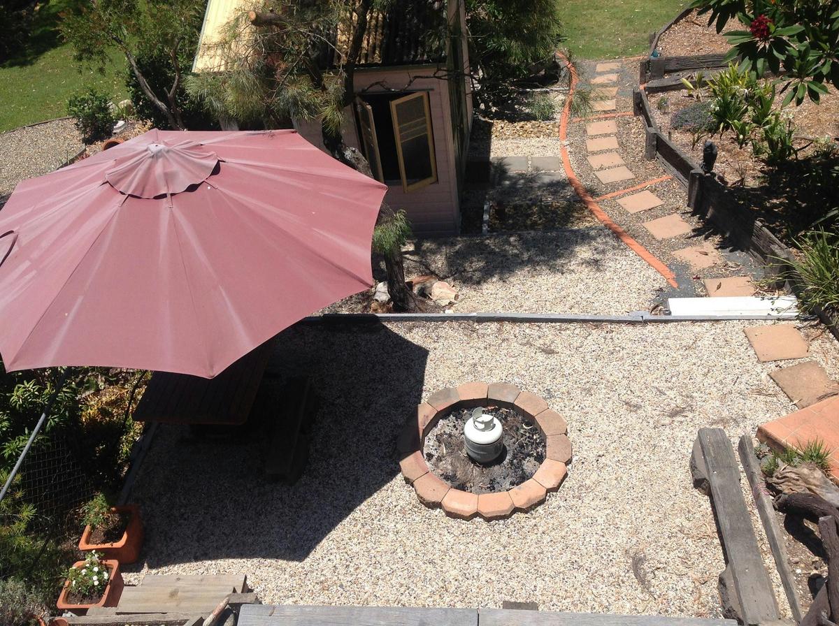 Backyard with Garden Studio