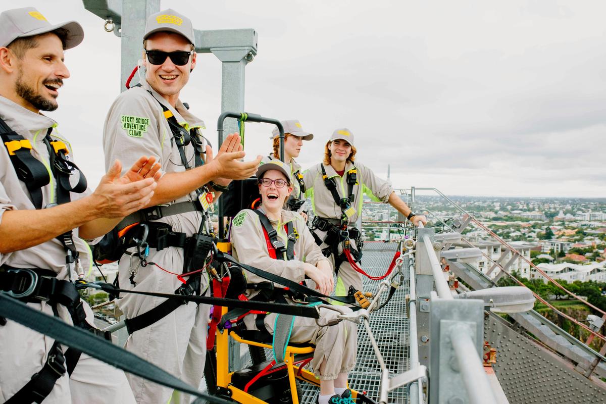 World First: Wheelchair-Accessible Story Bridge Adventure Climb