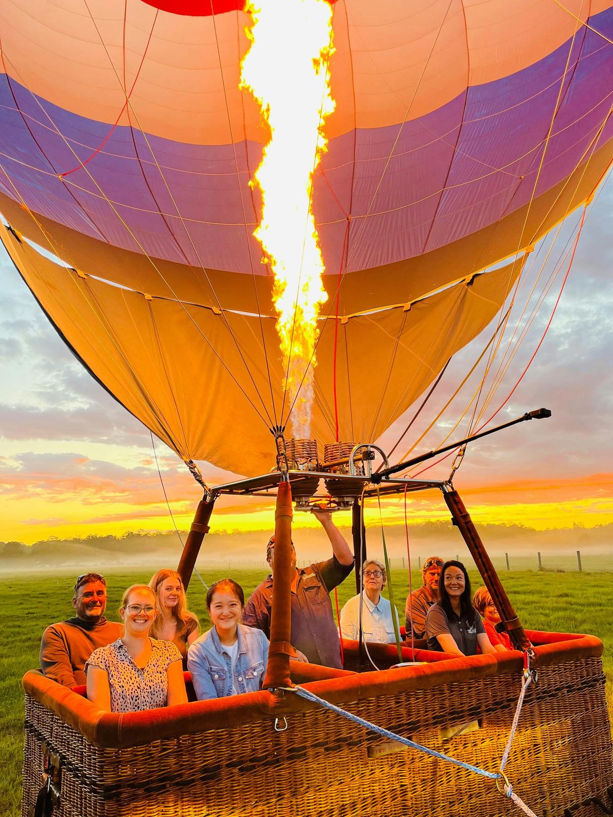Time to rise and catch the sunrise from our beautiful balloons