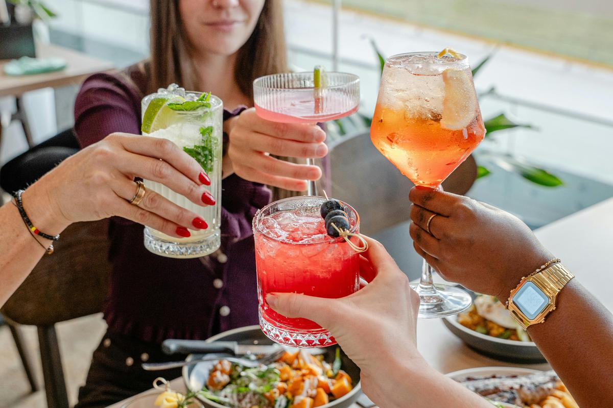 range of cocktails at The Q