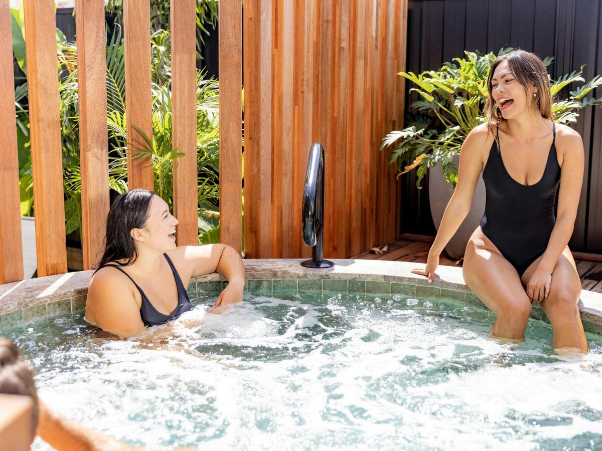Outdoor hot spa