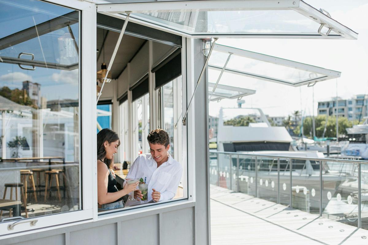 River Bar at The Dock - the perfect place for a drink.