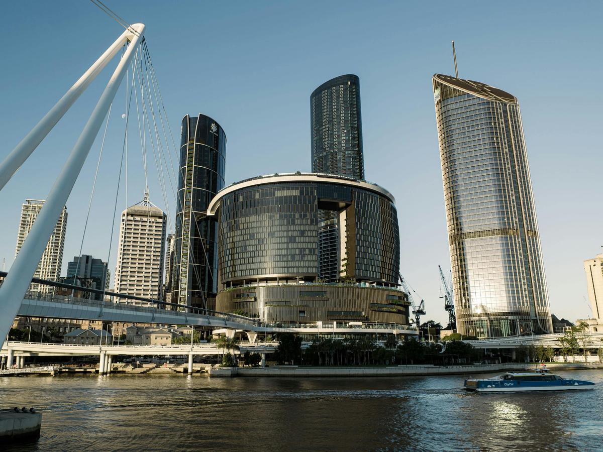 The Star Brisbane building from the river