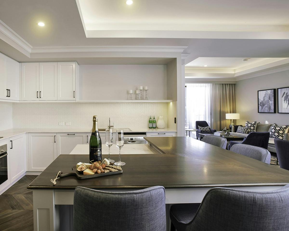 Large fully featured kitchens will make entertaining a breeze