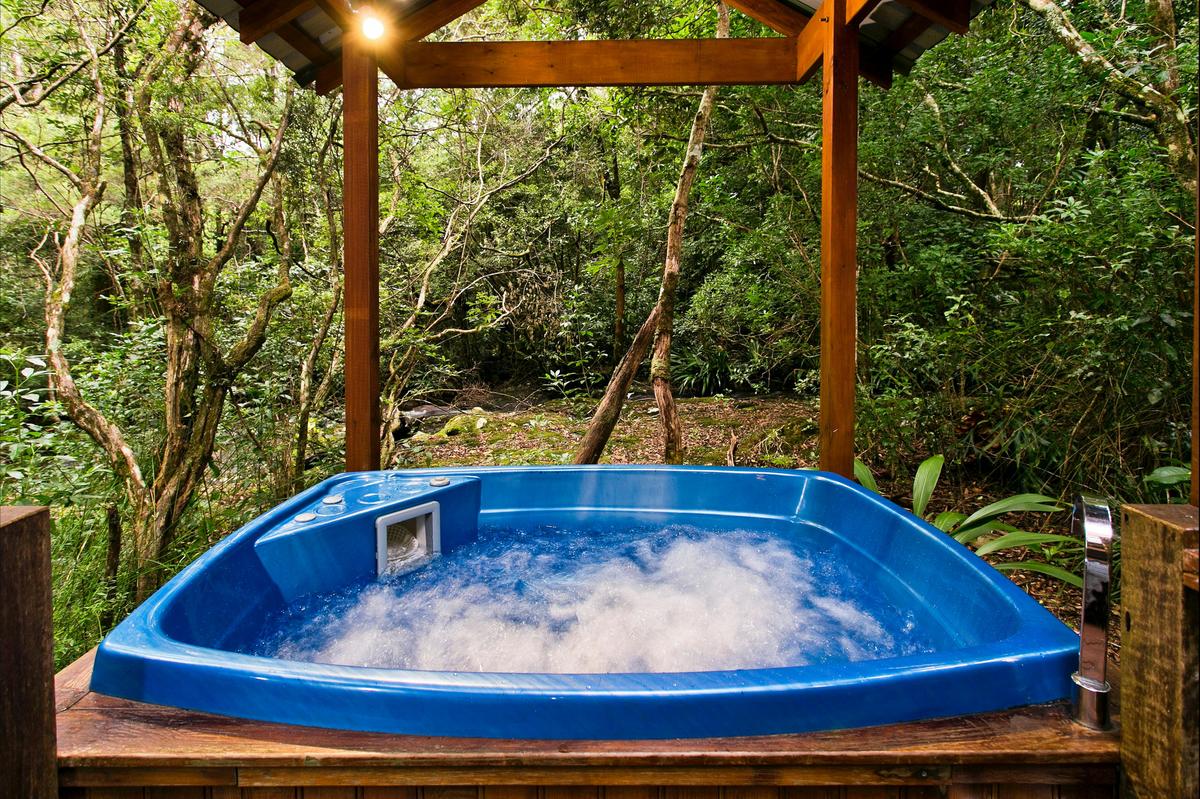 Sleeping Beauty Outside Hot tub