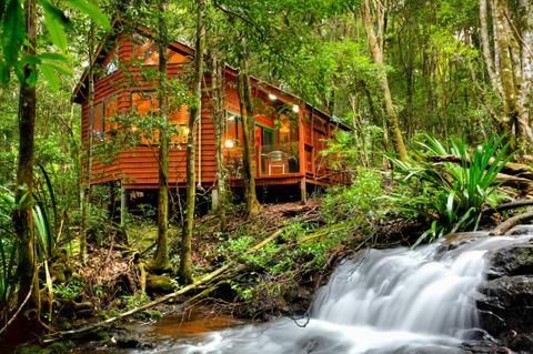 Luxury Rainforest Spa and Stream Chalet