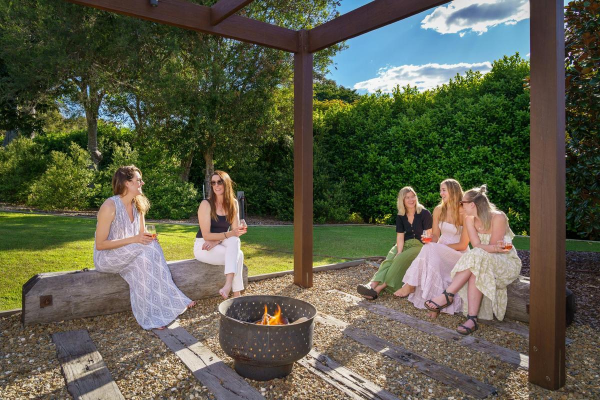 Soak up the serenity of the outdoors and toast some marshmallows while you sit by the fire pit