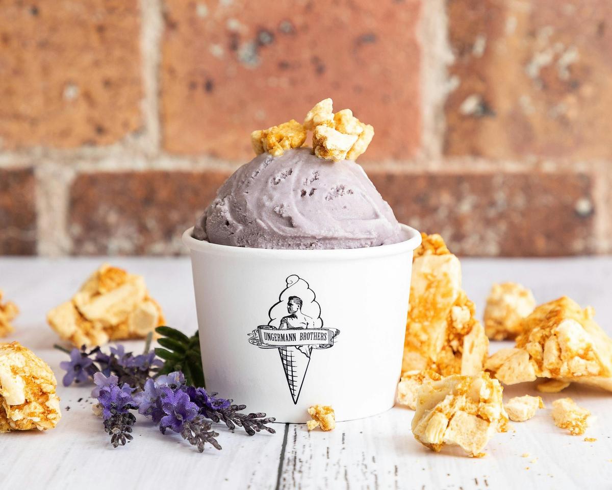 Ungermann Brothers Ipswich Lavender and Honeycomb Ice Cream