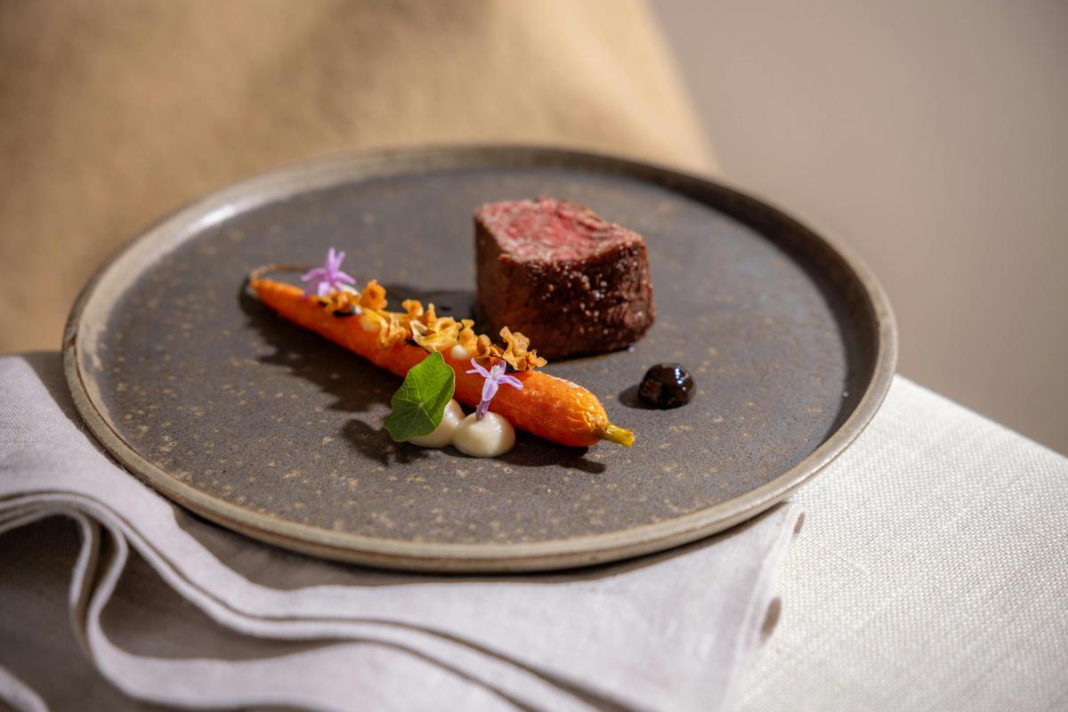 Wagyu Beef - Cognac Carrot, Jerusalem Artichoke, Black Garlic